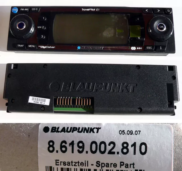 BLAUPUNKT Car Radio TravelPilot E1 Bedienteil 8619002810 - NEU