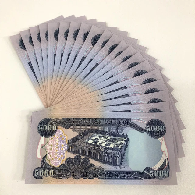 100,000 Iraqi Dinar (20) 5,000 Note Uncirculated! Authentic! Iqd