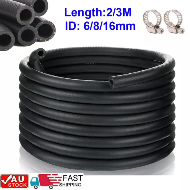 Flexible Nitrile Rubber Fuel Hose Tube Petrol Diesel Oil Line Pipe High Temp AU