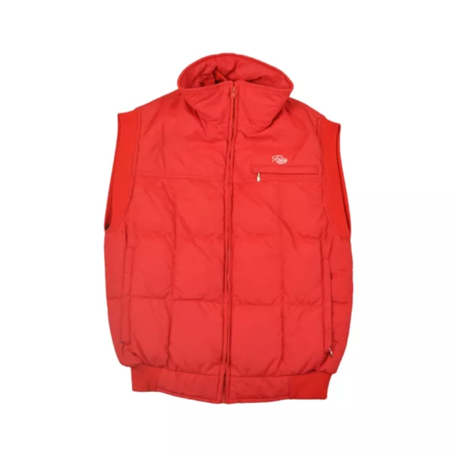 Vintage Ski Doudoune Gilet Veste Rouge Petit