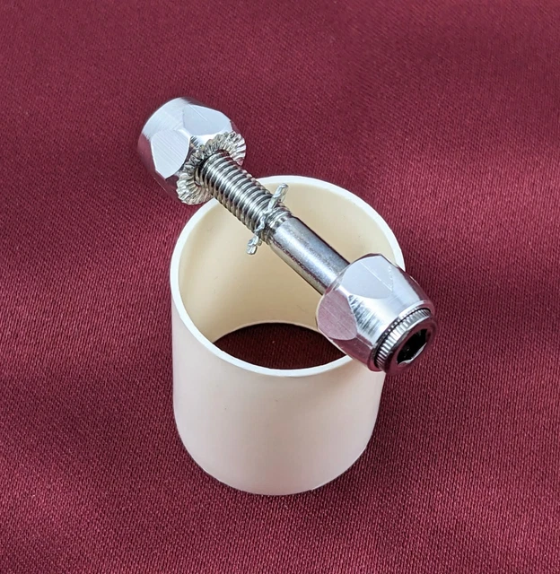 Unbranded Seat Post Binder Bolt w/Cap Nut Chrome 30mm