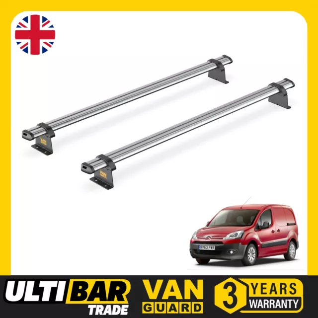 Citroen Berlingo Roof Rack for 2008-2018 Vans 2x Roof Bars Van Guard Ulti Trade