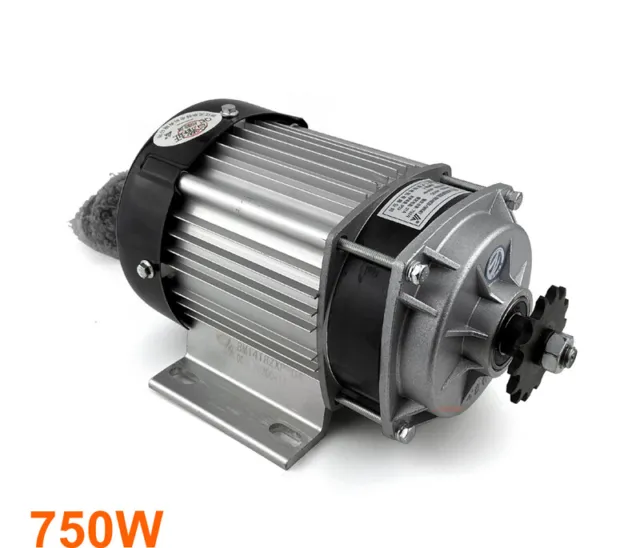 48V 750W Electric Tricycle Permanent Magnet Dc Slow Down Brushless Motor