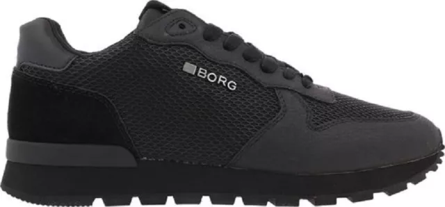 🔥  BJORN BORG R605 LOW KPU M ® ( Men size UK 12/EUR 46/US12.5 )Black Brand New