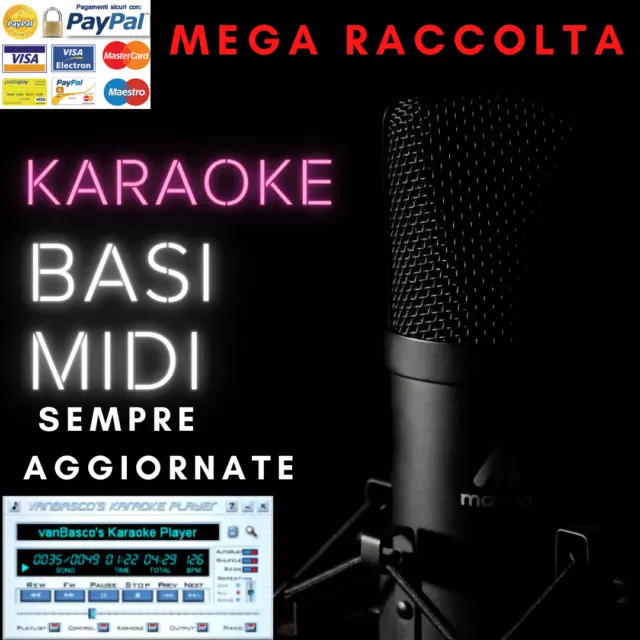 Raccolta Completa Basi Musicali Karaoke Midi 100 Mila Basi Sempre Aggiornate Top