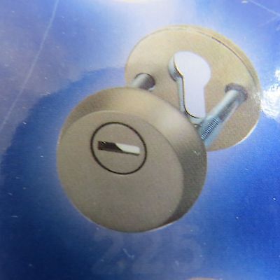 Mul T Lock Cylinder Door Lock Protector - For Euro Profile - Door Lock Nickel