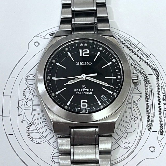 SEIKO セイコー 8F32-0280 Seiko 8f32-0280 perpetual calendar quartz 10y battery