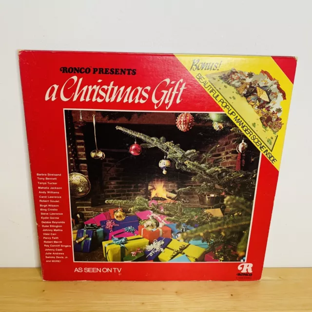 Ronco Presents: A Christmas Gift - Pop Up Manger Scene 12” Vinyl LP Record