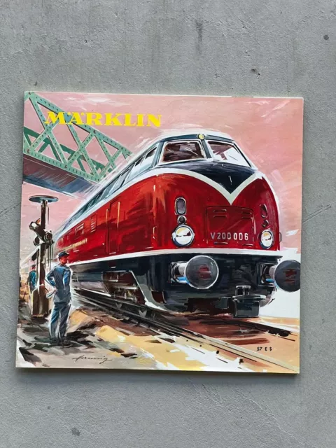 1957 MÄRKLIN MODEL RAILROAD CATALOGUE in ENGLISH (NEW)