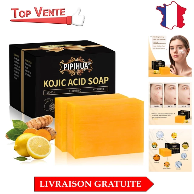 Savon éclaircissant DH7 Gold Au Citron - 200g - Fabriqué En France - Neuf