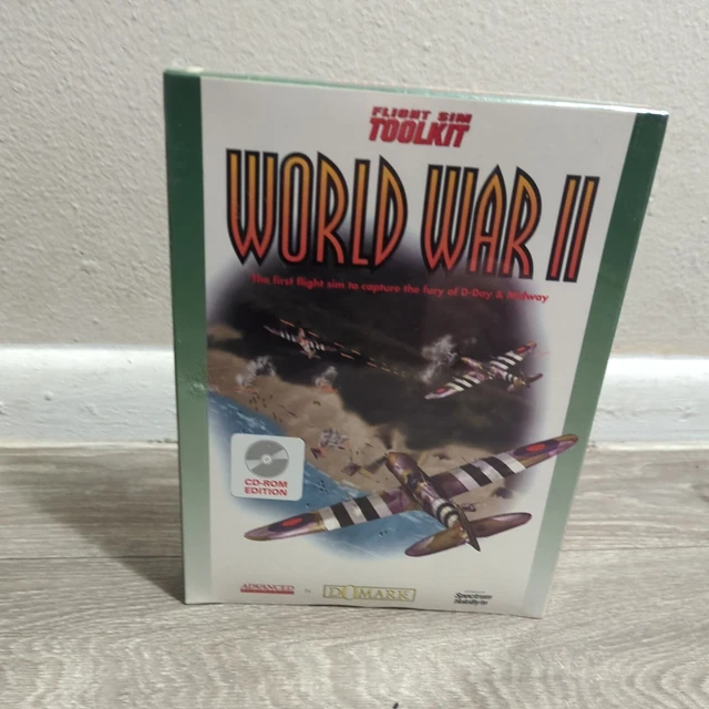 Domark Flight Sim Toolkit World War Ii Combat Fighter Midway CD ROM edition NEw