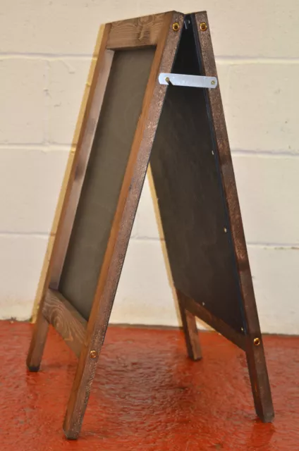 WOODEN FRAMED PAINTED PANEL SANDWICH A-BOARD CHALKBOARD / BLACKBOARD specials