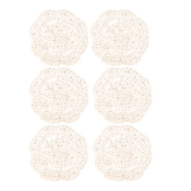 6 pz sottobicchieri in cotone fiori portapentola tappetino tazza in silicone filo manuale