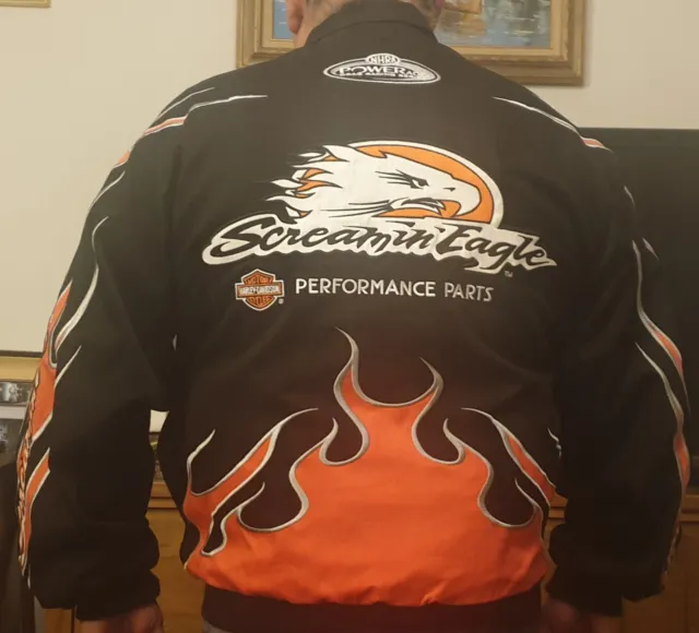 Harley Davidson Screaming Eagle Racing Jacket Mens Large  Never Worn