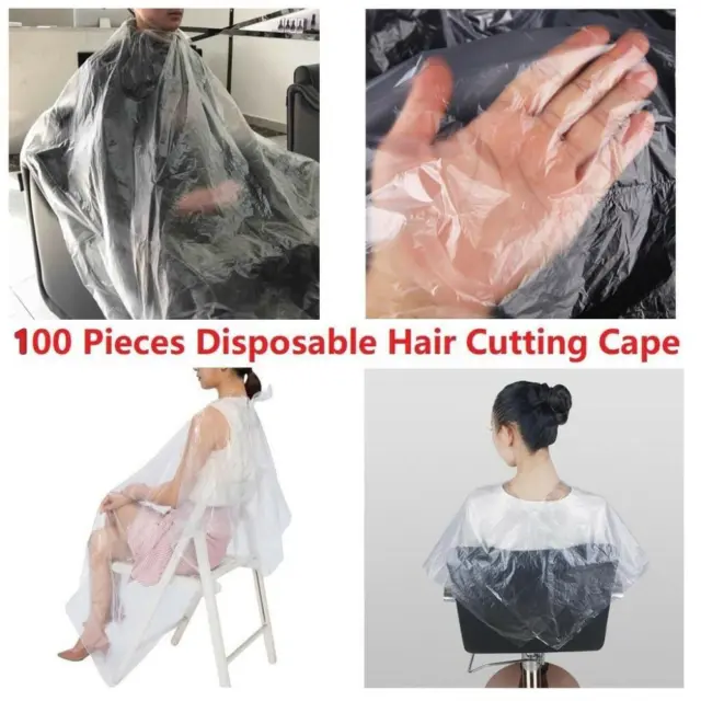Waterproof Perm Gyeing Tools Barber Capes Disposable Hair Cutting Cape Shawl