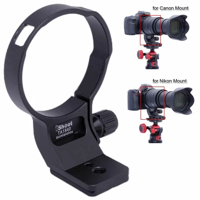 IShoot Lens Collar Tripod Ring For Sigma 16-300mm F/3.5-6.7 OS - Arca-Swiss Plate, Compatible With E/X/L/RF Mount