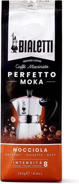 Bialetti - Perfetto Moka Nocciola: Medium Roasting Ground Coffee, Hazelnut Aroma