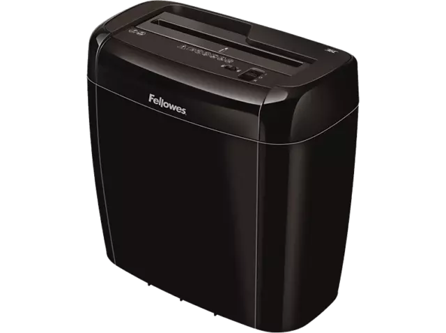 Destructora de papel - Fellowes 36C, 6 Hojas, Negro