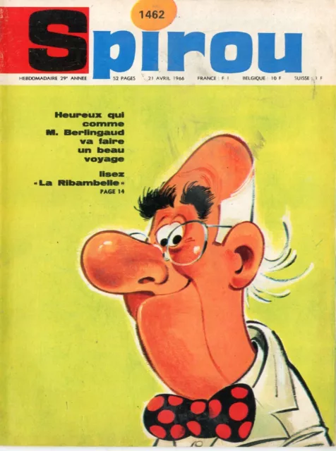 A17-Spirou n°1462 Bigoudi et le Pédaloscaphe  Jerry Spring