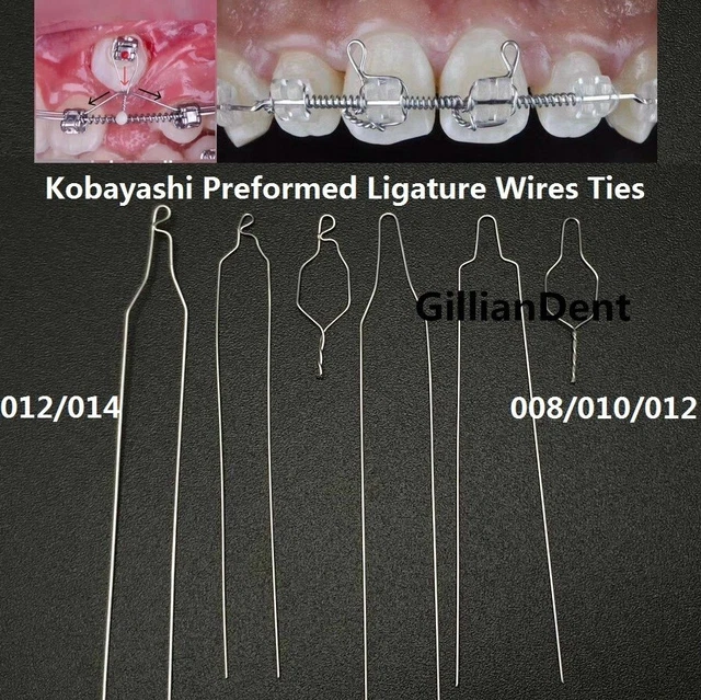 ORTHODONTIC LIGATURE WIRE PREFORMED Long .010 Pack 1000 Orthodentalusa