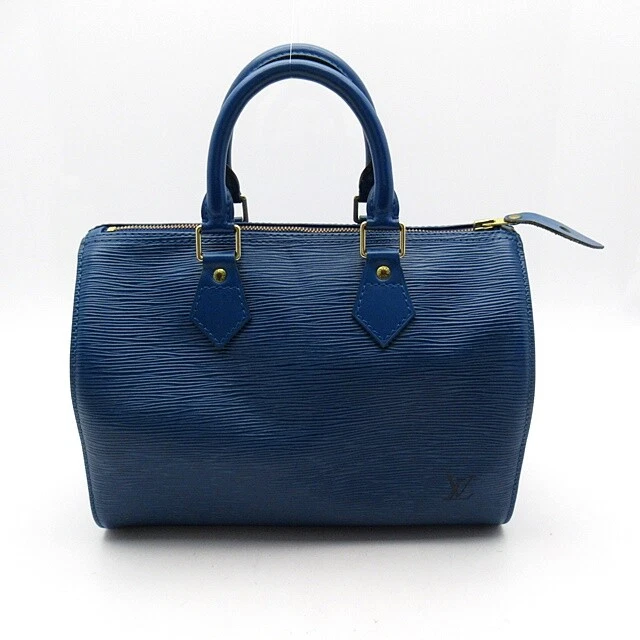 LOUIS VUITTON Speedy 25 Epi WomenHandbag Toledo Blue Discontinued product... LOUIS VUITTON Speedy 25 Epi WomenHandbag Toledo Blue Discontinued product...