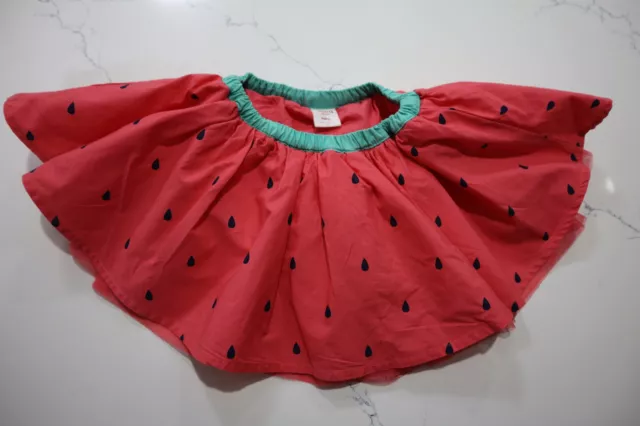 SEED girls watermelon skirt peddicoat underneath skirt with inbuilt pants size 0