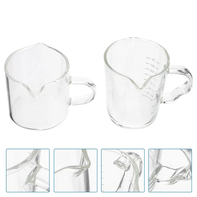 2 vasos de leche vidrio recipiente de café transparente vaso de leche portátil
