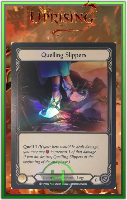 Quelling Slippers Rainbow Foil- FAB:Uprising - UPR186 -Carte Officielle Anglaise