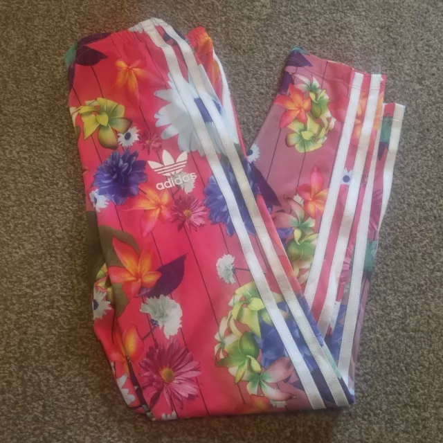 Leggins floreali Adidas Originals per ragazze taglia 9-10 anni