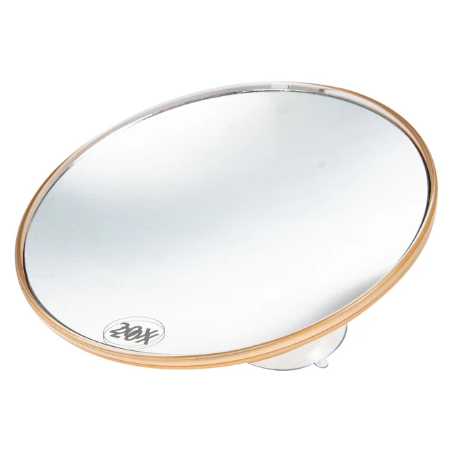 Espejo de belleza con ventosa espejo de mano espejo de maquillaje vasos caqui