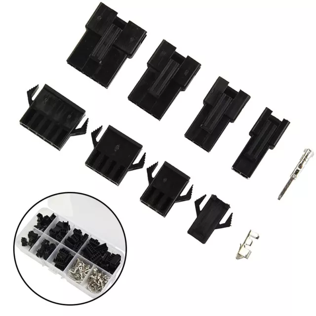 200pcs 2/3/4/5Pin 2.54mm Connectors Pin Way Cable Plug Electrical Male&Female