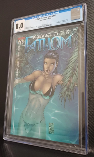 CGC High Graded 8.0 Image/Top Cow Fathom Preview Special #1 Comic Book 1998