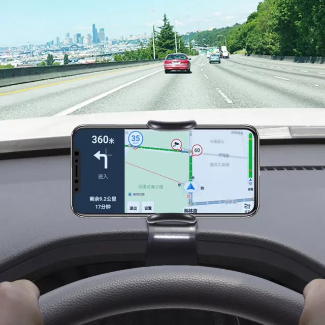 Car Dashboard Phone Holder Mount Stand Cradle HUD Design Clip Holder Accessories