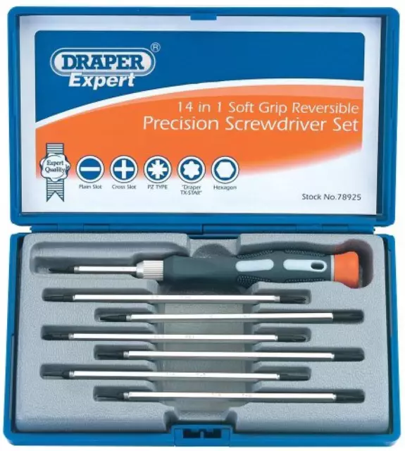 Draper Expert 78925 - Set cacciaviti di precisione 8 pezzi - NUOVO