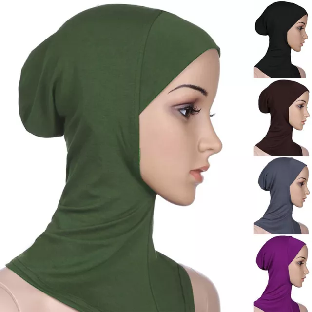 Copricapo Donna Lady Ninja Cotone Foulard Musulmano Interno Hijab Sciarpa -H7