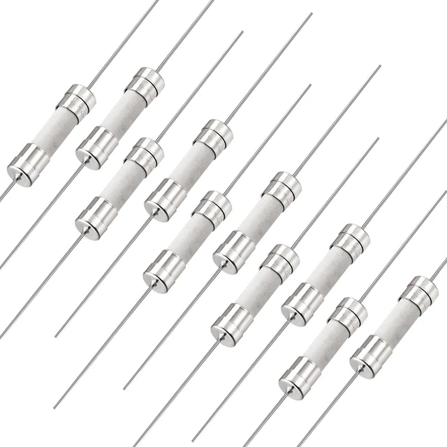 Fusibles Coup Rapide Fil Conducteur Fusibles Céramique 5 x 20mm 250V F30A 10Pcs