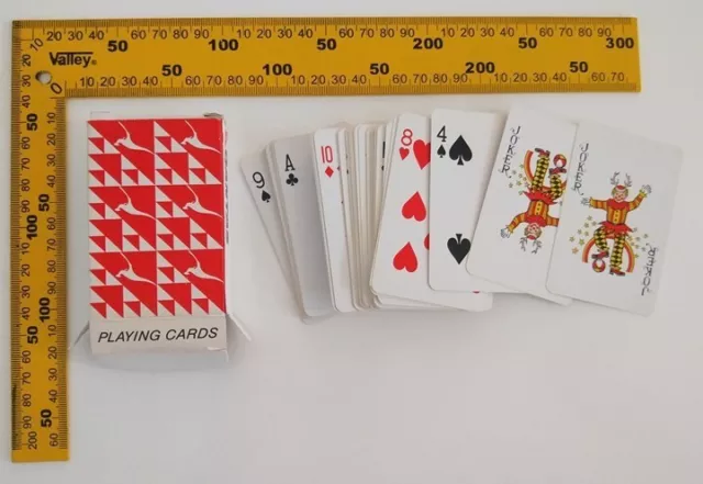 QANTAS full deck of vintage 80s playing cards airline themed