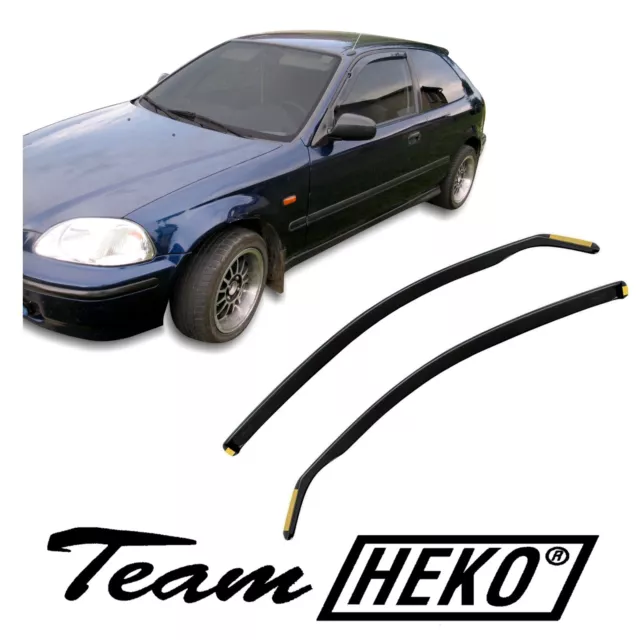 SET 2 DEFLETTORI ARIA ANTITURBO ANTIVENTO per HONDA CIVIC EJ 3 PORTE 1995-2000