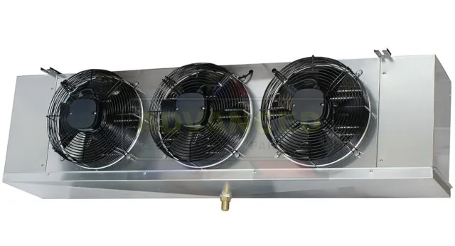 Low Profile Walk-In Cooler Evaporator 3 Fans Blower 15,600 BTU, 2100 CFM, 115V