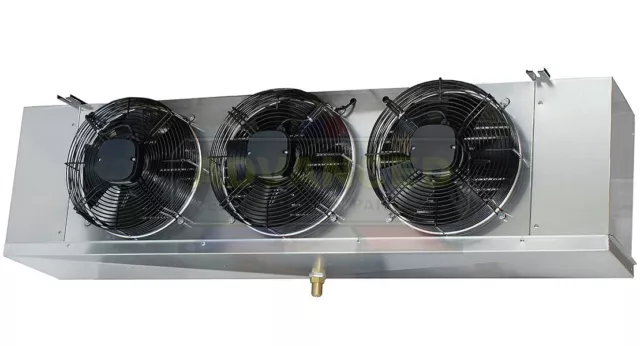 Low Profile Walk-In Cooler Evaporator 3 Fans Blower 14,000 BTU, 2100 CFM, 115V