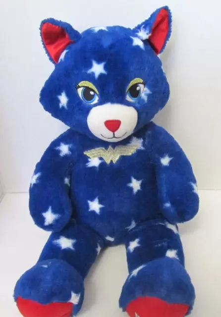 Build A Bear 17" Plush DC Comics Wonder Woman Stars Stuffed Cat