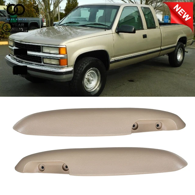 Tan Front Driver+Passenger Door Armrest For Chevy GMC Pickup Truck SUV 95-02