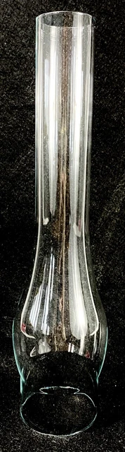 NEW 14" x 3" Clear Chimney Hurricane Glass Globe Shade Antique GWTW Oil Lamp