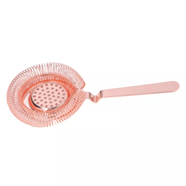 (Rose Golden)Bar Strainer Fine Filtering Professional Stainless Steel SN