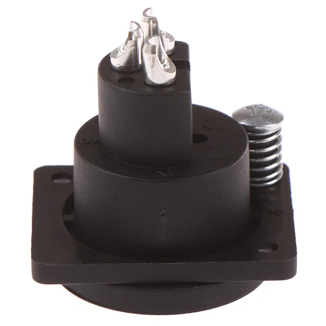 1Pcs 3 Pin Waterproof Female Chassis Panel Mounted Socket Adapter Soldering.vio