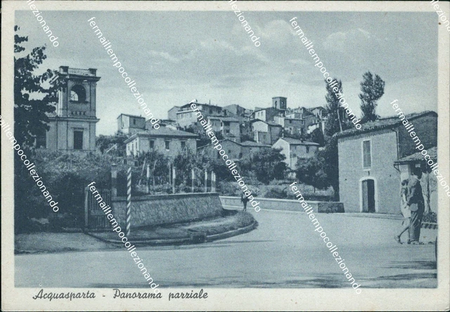 bo797 cartolina acquasparta panorama parziale provincia di terni