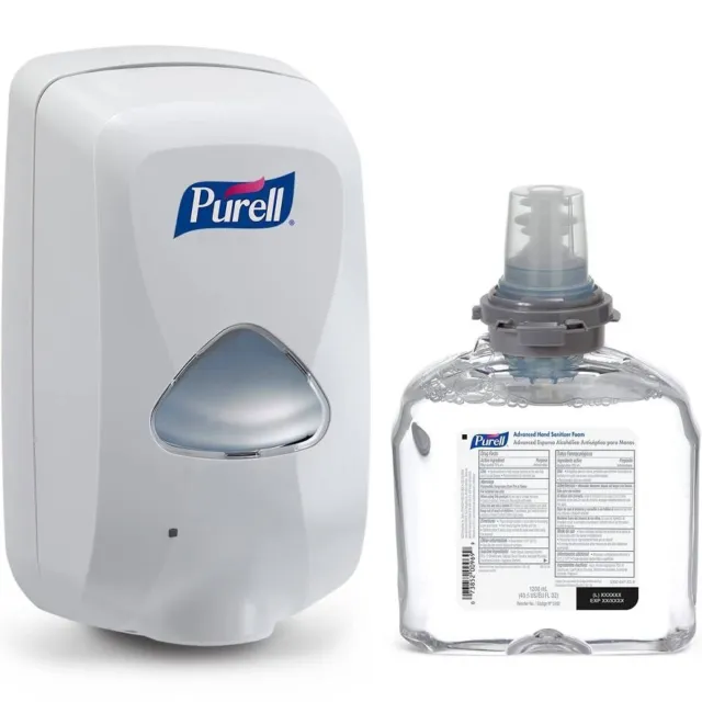 GOJO Purell TFX Touch Free Hand Sanitizer Dispenser 2720–01 Starter Kit