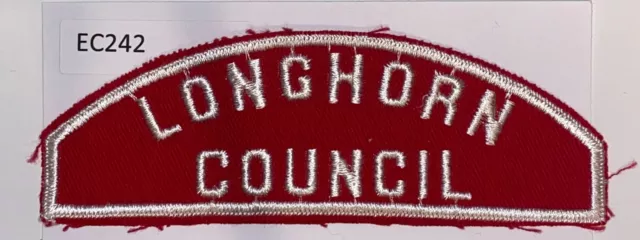 Boy Scout Longhorn Council Red and White Strip RWS