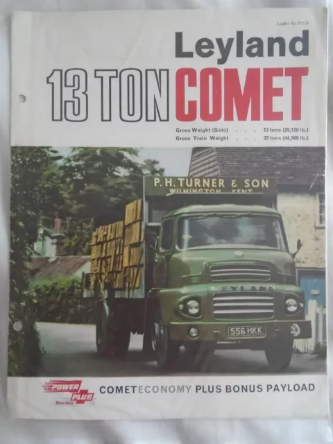 Leyland 13 Ton Comet brochure Feb 1966 English text ref 871/B