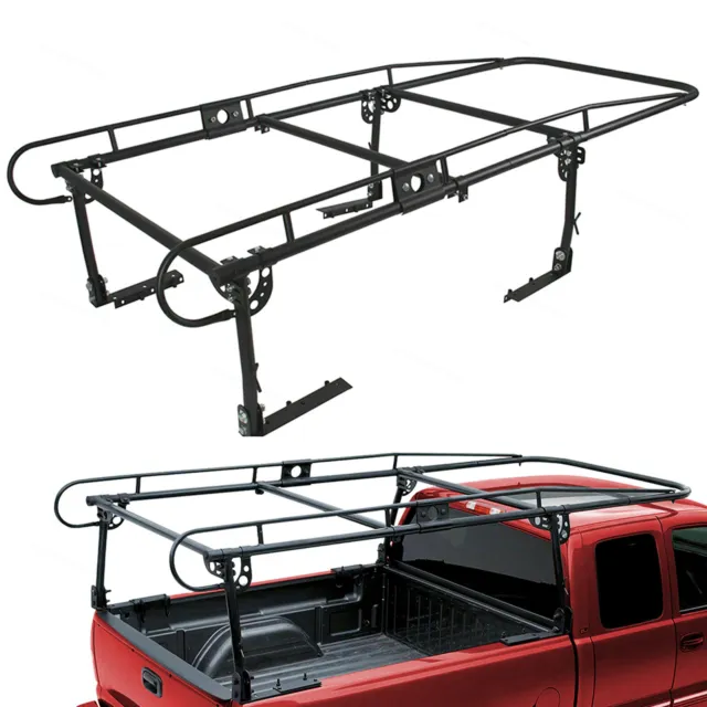 Adjustable Full Size Bed Truck Ladder Rack Pick Up Lumber Kayak Utility 1000 Lb